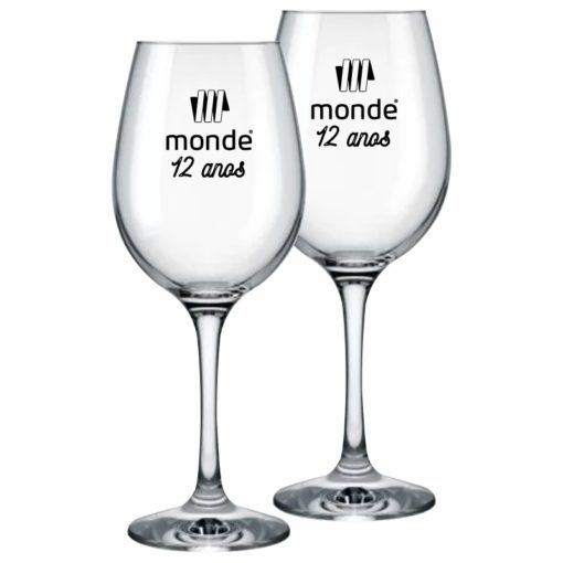 Taça de Vinho Personalizada Barone 385ml de Vidro
