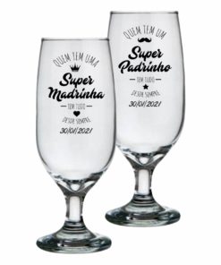 Taça de Vidro Personalizada Modelo Floripa 300ml