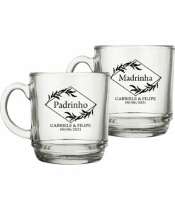 Canecas de Vidro Personalizada de Café As
