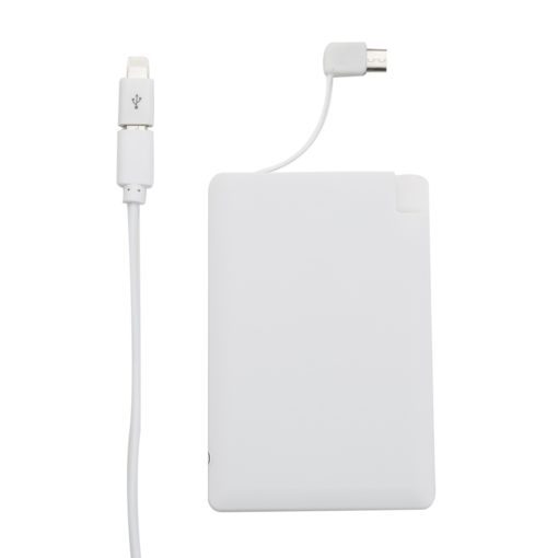 Power Bank Plástico Formato Cartão com indicador Led 3