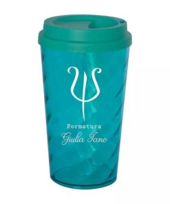 Copo de Cafe ou Cha Twister 500ml Personalizado Com Tampa Bucks 2