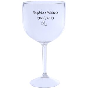 Taça de Gin de Acrílico 580ml Personalizada