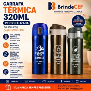 Garrafa Térmica 320ml Personalizada
