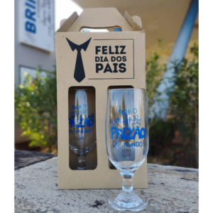Kit 2 Taças Floripa com Caixa de Papelão