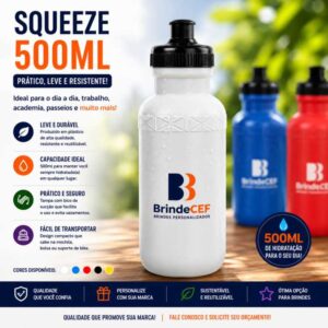 Squeeze 500ml de Plástico Personalizado
